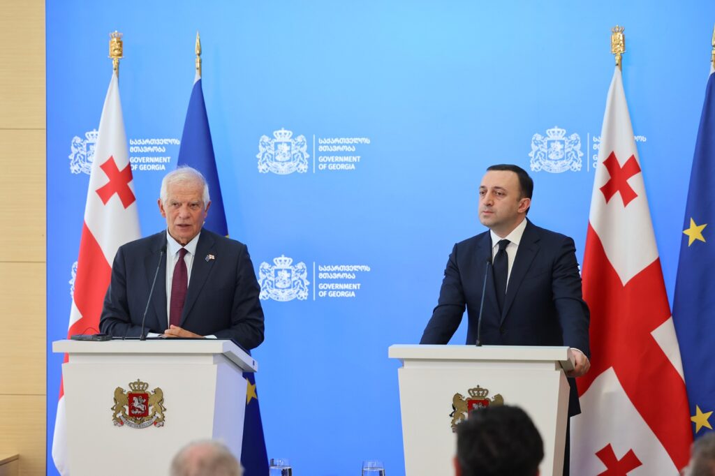 borrel новости верховный представитель ЕС, Грузия-ЕС, Жозеп Боррель, Ираклий Гарибашвили, премьер Грузии