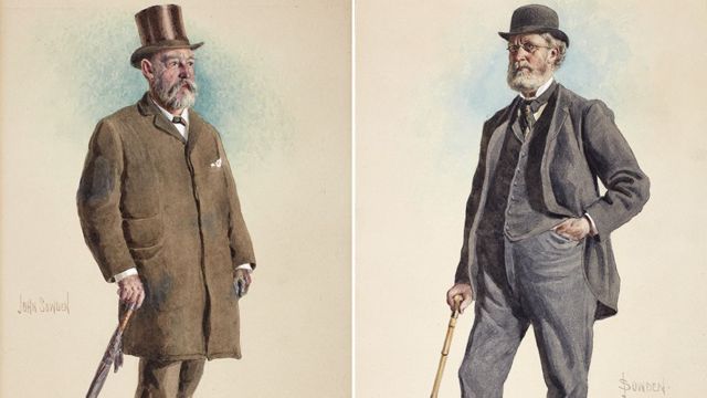 Двое мужчин в викторианской одежде