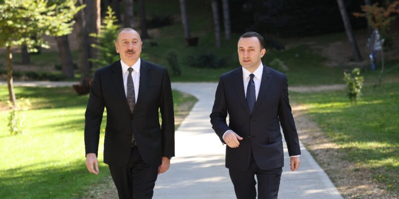 aliev garibashvili 3 e1696836328899 новости грузия-азербайджан, Ильхам Алиев, Ираклий Гарибашвили, премьер Грузии