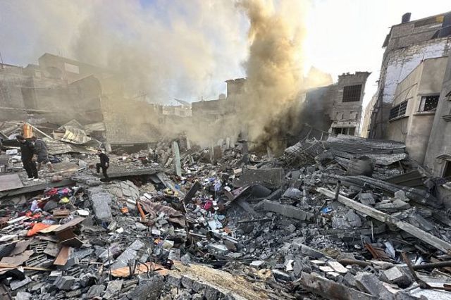 Разрушенные дома в Джабалии