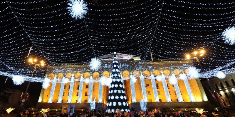 christmas tbilisi новости CNN, елка в Тбилиси, новый год, Рождество