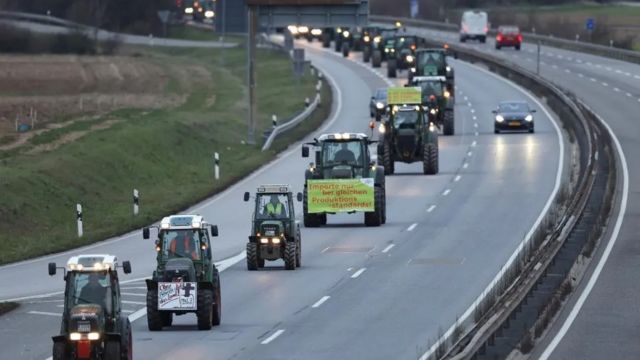 Акция протеста фермеров Германии