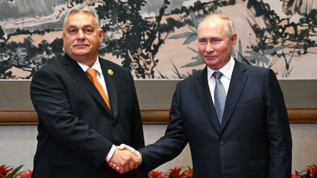 Встреча Орбана и Путина в октябре 2023 года