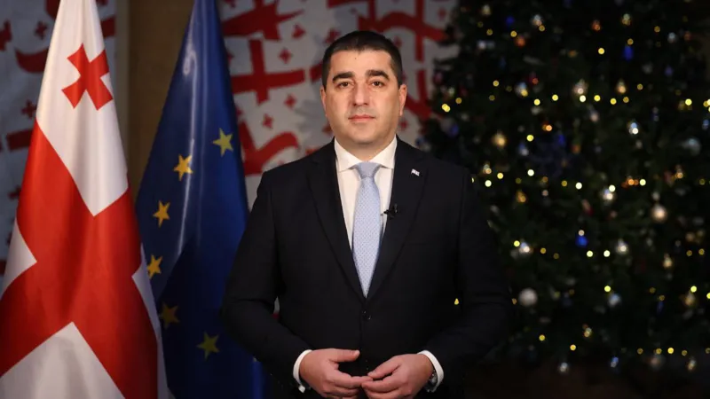 papuashvili novii god новости Грузия-ЕС, закон об иноагентах в грузии, Спикер парламента, Шалва Папуашвили