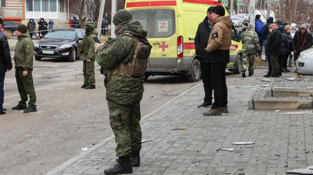 Правоохранительные органы оцепили место происшествия в Белгороде