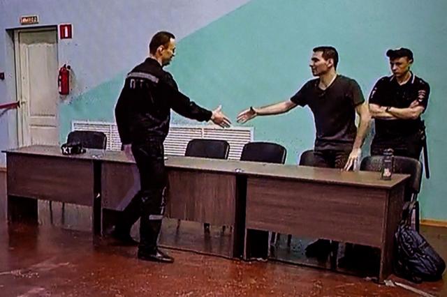 Навальный и Даниэль Холодный перед оглашением приговора