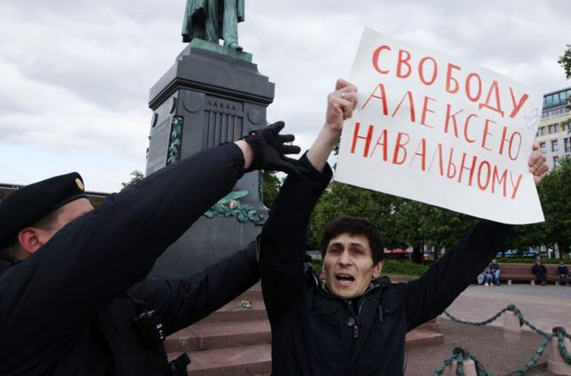 Арест активиста в Москве