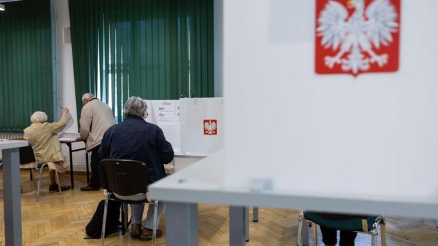 Избирательный участок в Кракове