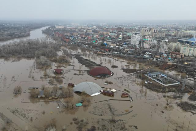 затопленный район Оренбурга