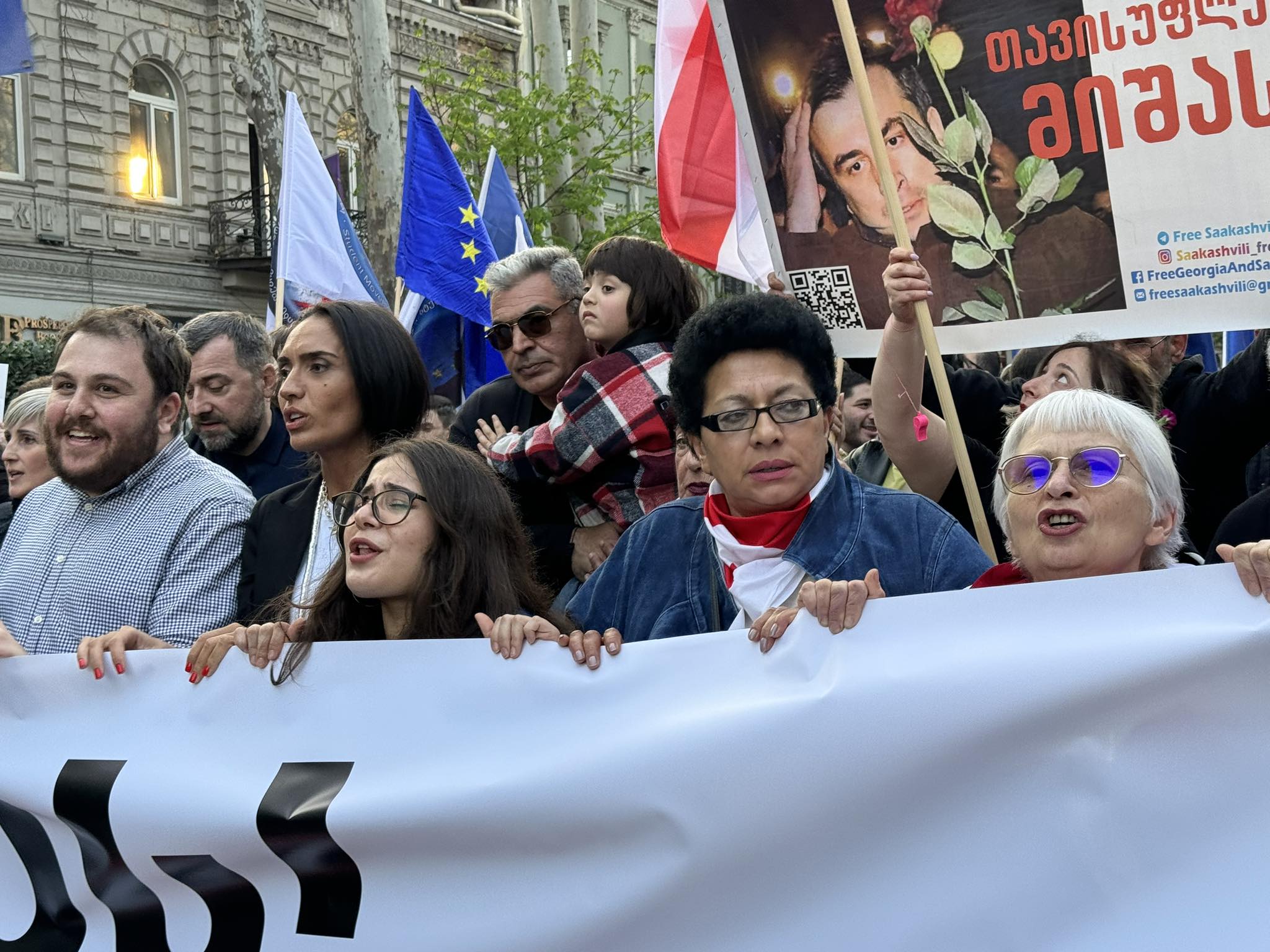 akcia 10 новости акция протеста, Грузинская мечта, закон об иноагентах в грузии, Марш свободы