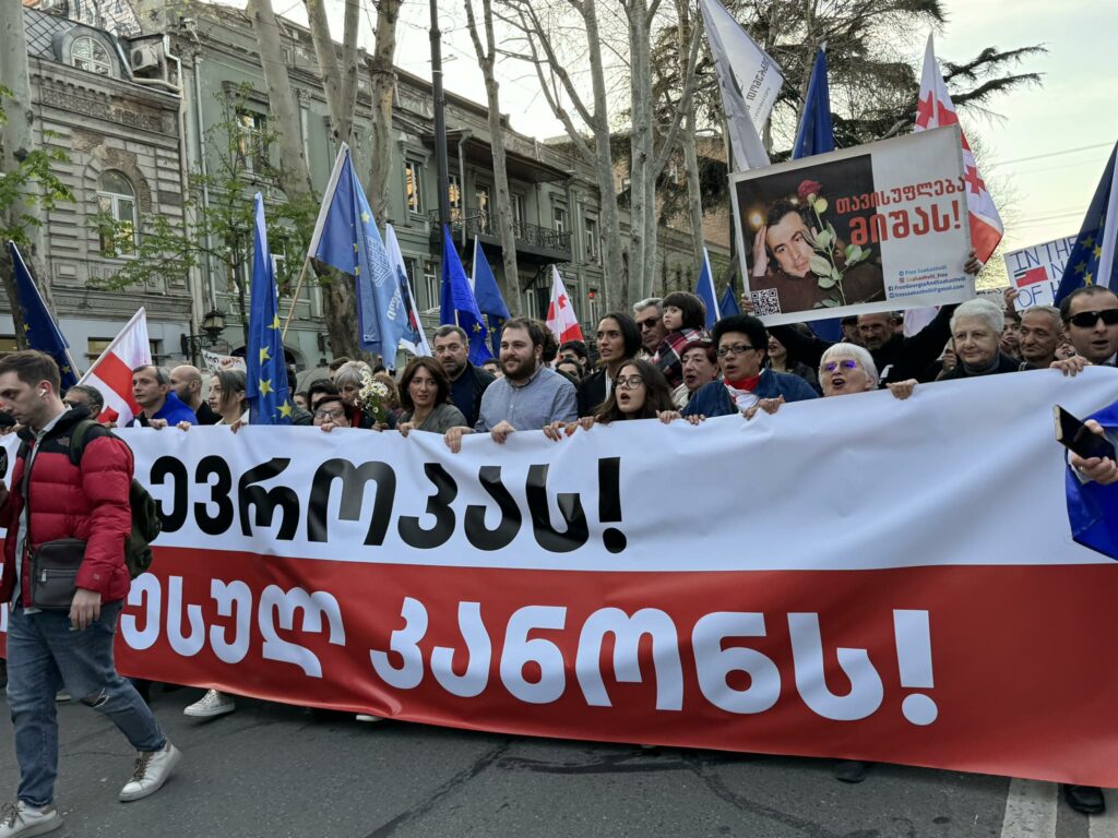 akcia новости акция протеста, Грузинская мечта, закон об иноагентах в грузии, Марш свободы