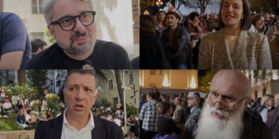 daily vlog 1 интервью featured, акция протеста в тбилиси, закон об иноагентах