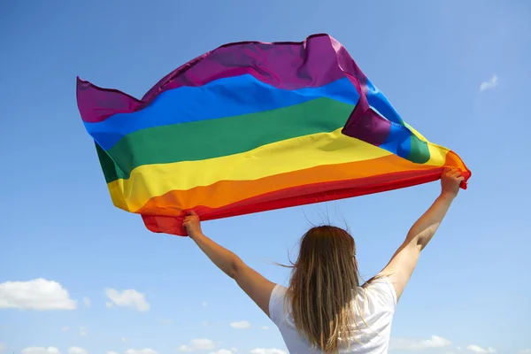 depositphotos 301588168 stock photo rear view woman rainbow flag новости KHIDI, Басиани, ЛГБТ, лгбт-пропаганда, ночной клуб