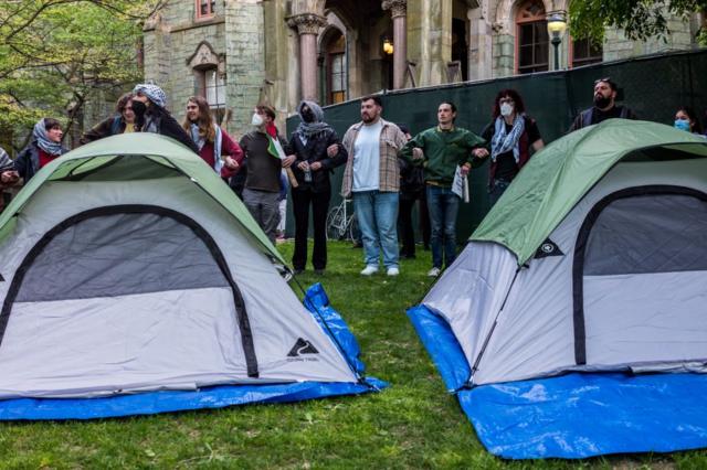 Палаточный лагерь в университете Пенсильвании
