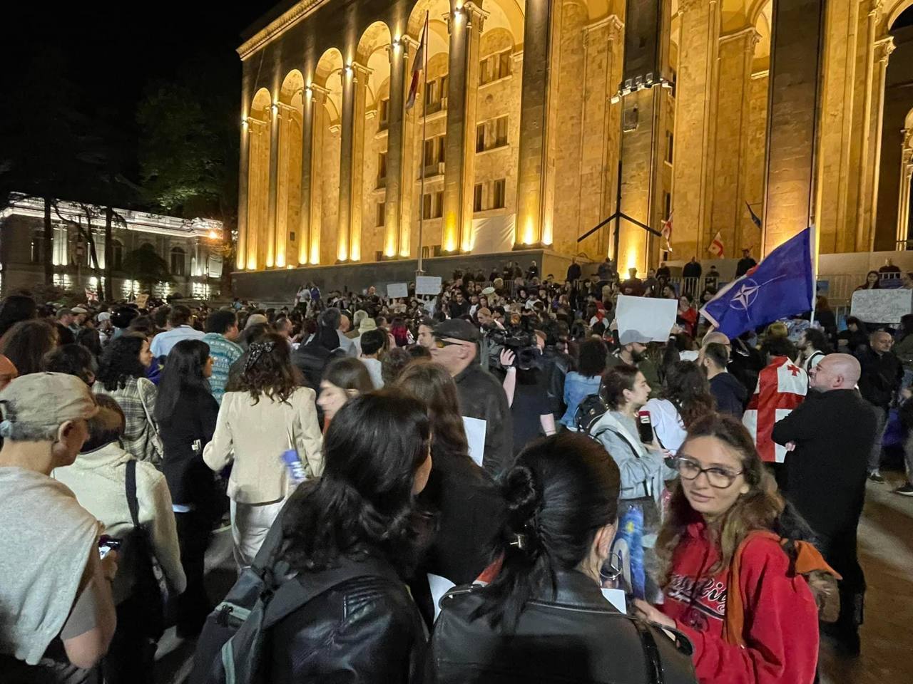 photo 2024 04 21 21 08 52 новости акция протеста в тбилиси, Грузия-ЕС, закон об иноагентах в грузии