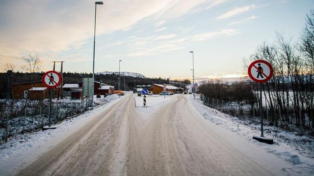 Российско-норвежская граница (снимок 2015 года)