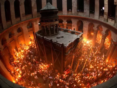 cecxlisgadmosvla1 Грузия-Украина Благодатный огонь, Иерусалим, Иисус Христос, Пасха