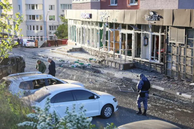 Последствия обстрела Белгорода, 9 мая
